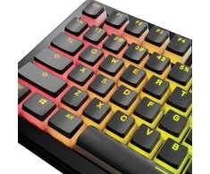 Klaviatūra Glorious Aura V3 Keycaps, ANSI išdėstymas US, PBT, Doubleshot – juodos spalvos