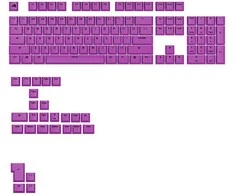 Klaviatūra Glorious GPBT Basics Keycaps, ANSI išdėstymas US, PBT, Dye-Sub – Epic Violetinė
