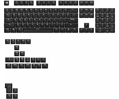 Klaviatūra Glorious GPBT Basics Keycaps, ANSI išdėstymas US, PBT, Dye-Sub – Classic Juodas