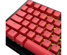 Klaviatūra Glorious GPBT Basics Keycaps, ANSI išdėstymas US, PBT, Dye-Sub – Revive Raudona