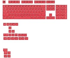 Klaviatūra Glorious GPBT Basics Keycaps, ANSI išdėstymas US, PBT, Dye-Sub – Revive Raudona