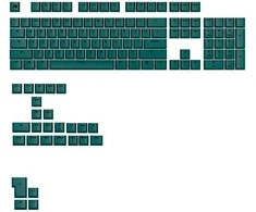 Klaviatūra Glorious GPBT Basics Keycaps, ANSI išdėstymas US, PBT, Dye-Sub – Totem Žalias