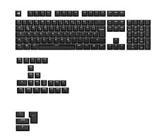 Klaviatūra „Glorious GPBT Basics“ klaviatūros dangteliai, ISO išdėstymas (DE), PBT, su sublimaciniu efektu – klasikinis juodas