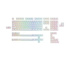 Klaviatūra Glorious Aura Keycaps – 145 Keycaps, US išdėstymas, baltos spalvos