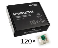 Glorious Gateron Green Switches klavišai klaviatūrai (120 vnt)