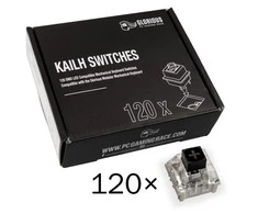Glorious Box Kailh Black Switches klavišai klaviatūrai (120 vnt)