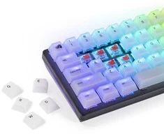 Klaviatūra Glorious Polychroma RGB Keycaps – 115 Keycaps, ANSI, US išdėstymas, pusiau skaidrūs
