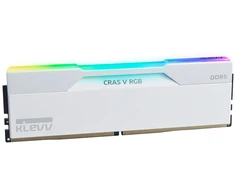 KLEVV CRAS V RGB DDR5-6400 RAM, CL32, XMP 3.0 ir EXPO – 64 GB dviejų modulių rinkinys, balta