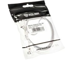 Kolink 1-3 PWM Fan Splitter Cable – 35cm, braided, baltas