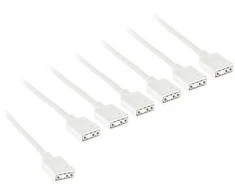 Kolink ARGB 1-6 splitter cable – 30cm, baltas