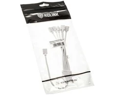 Kolink ARGB 1-6 splitter cable – 30cm, baltas