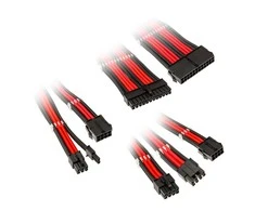 Kolink Core Adept Braided Cable Extension Kit – juodos spalvos/raudonos spalvos