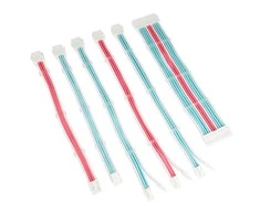 Mėlyna Kolink Core Adept Braided Cable Extension Kit - Brilliant Baltas/Neon Mėlyna/Pure Rožinė