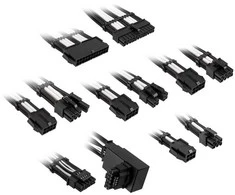 Kolink Core Pro Braided Cable Extension Kit 12V-2×6 Type 1 – Jet Juodas/Brilliant Baltas