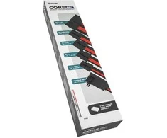 Kolink Core Pro Braided Cable Extension Kit 12V-2×6 Type 1 – Jet Juodas/Racing Raudona