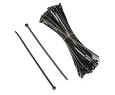 Kolink Cable Tie Set, 4.5mm x 200mm – 100 Pieces, juodos spalvos