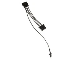 Kolink 3-Pin Fan Power to 2x 4-Pin Molex Adapteris – 245mm, juodas
