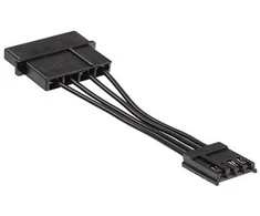 Kolink Adapteris-power cable von 4-Pol-Molex to Floppy – juodos spalvos, 5cm