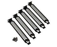 Kolink PCI slot brackets – 5 pieces, juodos spalvos