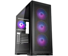 Kolink Unity Meshbay ARGB Midi-Tower, Tempered Glass – juodos spalvos