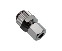 Koolance Compression Fitting for Copper Tubes, OD 06 mm to G 1/4 Inch BSPP – sidabrinis