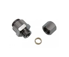 Koolance Compression Fitting for Copper Tubes, OD 06 mm to G 1/4 Inch BSPP – sidabrinis