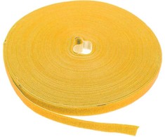 Label The Cable PAŽYMĖKITE THE CABLE PRO Roll Dual Velcro ritinėlis 25m - geltonas
