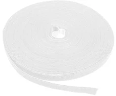 Label The Cable PAŽYMĖKITE THE CABLE PRO Roll Dual Velcro ritinėlis 25m - baltas