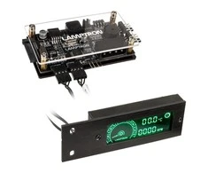 Lamptron TC20 PCI RGB fan and LED controller – juodos spalvos