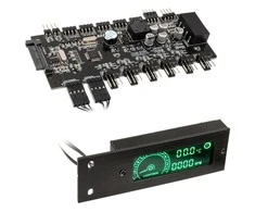 „Lamptron TC20 Sync Edition“ PWM ventiliatoriaus valdiklis ir RGB valdiklis – PCI, juodas