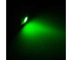 Lamptron Vandalism-proof LED – žalias, sidabrinis housing