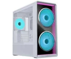 Lian Li LANCOOL 217 INF PC-Gehäuse Bundle + HydroShift II LCD-S 360TL AIO + 3x UNI FAN SL-INF 120 Reverse Blade Lüfter - baltas