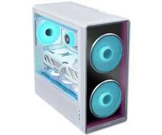 Lian Li LANCOOL 217 INF PC Case Bundle + HydroShift II LCD-S 360TL AIO + 3x UNI FAN SL-INF 120 Reverse Blade Fans - baltas