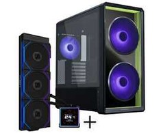 Lian Li LANCOOL 217 INF PC-Gehäuse Bundle + HydroShift II LCD-S 360TL AiO - juodas