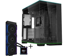 Lian Li O11 Dynamic EVO RGB PC Case Bundle + HydroShift II LCD-S 360TL AiO - Juodas
