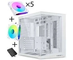 Lian Li O11 Dynamic Mini V2 "Total Flow" UNI FAN SL INF Edition - baltas (Inkl. Controller)