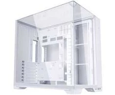 Lian Li O11 Vision Compact - baltas + 3x UNI FAN SL-INF 120 ARGB Reverse Blade Lüfter - 120mm + HydroShift II LCD-S 360TL AiO-Wasserkühlung, 360mm