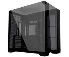 Lian Li O11 Vision Compact PC-Gehäuse Bundle + HydroShift II LCD-S 360TL AiO + 3x UNI FAN SL-INF 120 Reverse Blade Lüfter - juodas