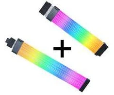 Lian Li Strimer Wireless 24-Pin RGB Mainboardkabel + Controller + Strimer Wireless 12V-2x6 GPU-Kabelis Wide