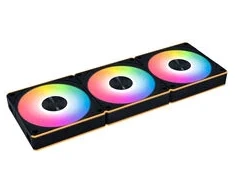 Lian Li UNI FAN CL FLEX Wireless PWM ventiliatorius, ARGB - Reverse Blade, 120 mm, juodas, 3 vnt. komplektas su valdikliu
