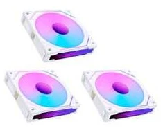 Lian Li UNI FAN SL-INF 120 ARGB Reverse Blade PWM Lüfter, 3er Single Lüfter Pack (Ohne Controller) - 120mm, baltas
