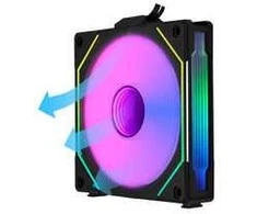 Lian Li UNI FAN SL-INF 120 ARGB Reverse Blade PWM Lüfter, 3er Single Lüfter Pack (Ohne Controller) - 120mm, juodas