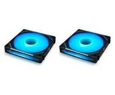 Lian Li UNI FAN SL-INF 140 ARGB Reverse Blade PWM Lüfter, 3er Pack (Ohne Controller) - 140mm, juodas + 1x UNI FAN SL-INF 140 ARGB PWM Lüfter