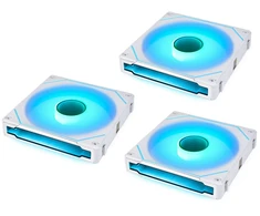 Lian Li UNI FAN SL-INF 140 ARGB Reverse Blade PWM Fan, Pack of 3 Single Fans (Without Controller) - 140mm, Baltas