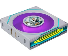 Lian Li UNI FAN SL-INF LCD FLEX belaidis ventiliatorius, ARGB ir LCD · atvirkštinės mentės, 120 mm, baltas