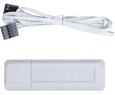 Lian Li UNI FAN SL Wireless LCD korpuso ventiliatorius, ARGB, PWM, 3er-Pack su valdikliu- 120 mm, baltos spalvos