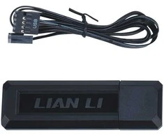 Lian Li UNI FAN SL Wireless LCD korpuso ventiliatorius, ARGB, PWM, 3er-Pack su valdikliu- 120 mm, juodos spalvos