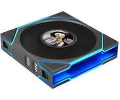 Lian Li UNI FAN TL LCD FLEX Wireless Lüfter, ARGB und LCD - Reverse Blade 120mm, juodas
