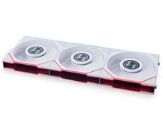 Lian Li UNI FAN TL LCD serijos ventiliatorius, 3 vnt. pakuotėje su valdikliu – 120 mm, baltas
