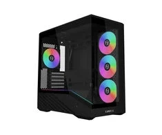 Lian Li VECTOR V100 MINI PC-Gehäuse, Micro-ATX, Tempered Glass - juodas